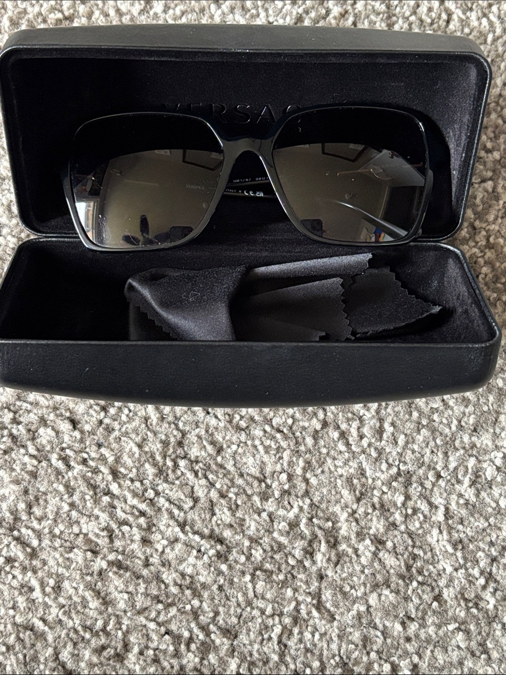 Versace Black and Gold Sunglasses